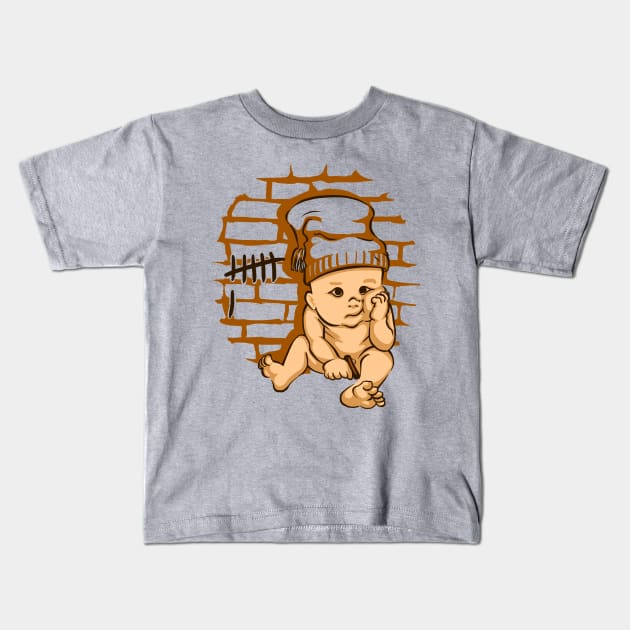 Baby in prison Kids T-Shirt by Lima's